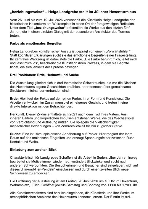 Webtext zu Helga Landgrebe